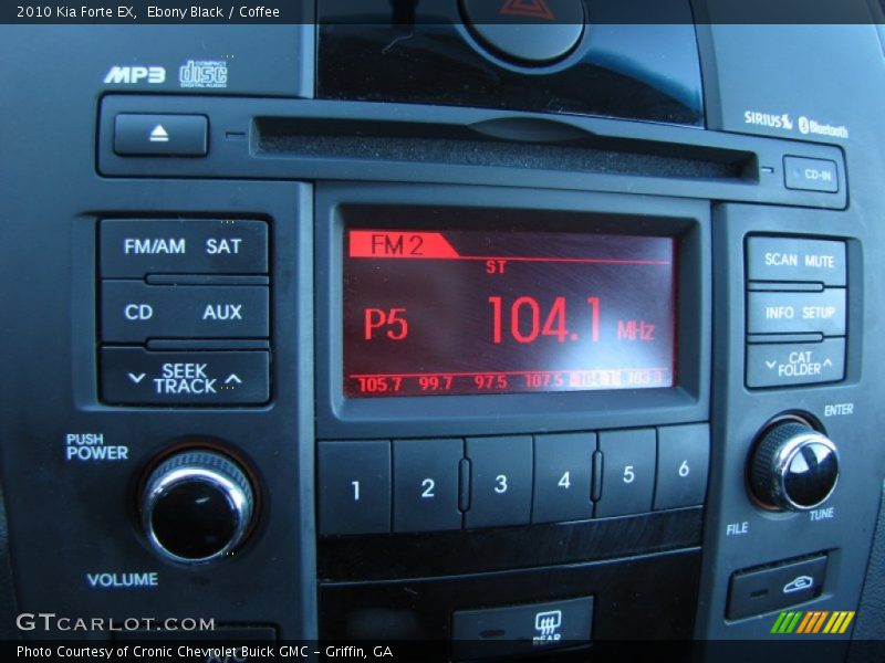 Ebony Black / Coffee 2010 Kia Forte EX