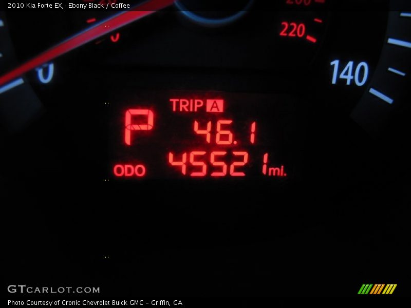 Ebony Black / Coffee 2010 Kia Forte EX