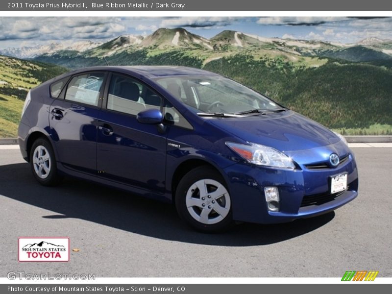 Blue Ribbon Metallic / Dark Gray 2011 Toyota Prius Hybrid II