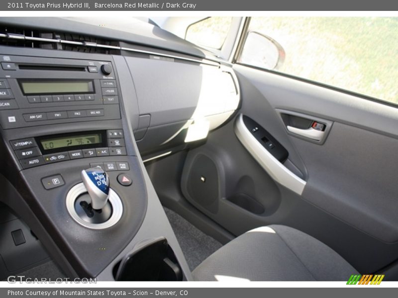 Barcelona Red Metallic / Dark Gray 2011 Toyota Prius Hybrid III