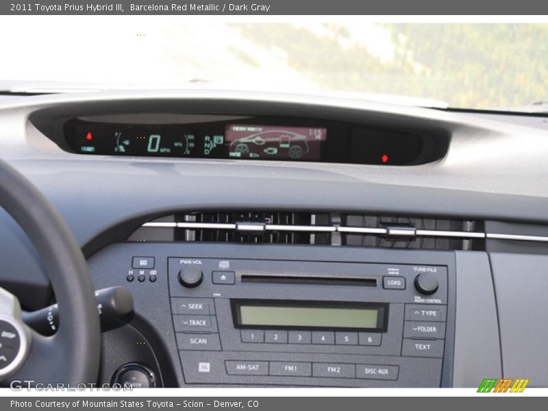 Barcelona Red Metallic / Dark Gray 2011 Toyota Prius Hybrid III