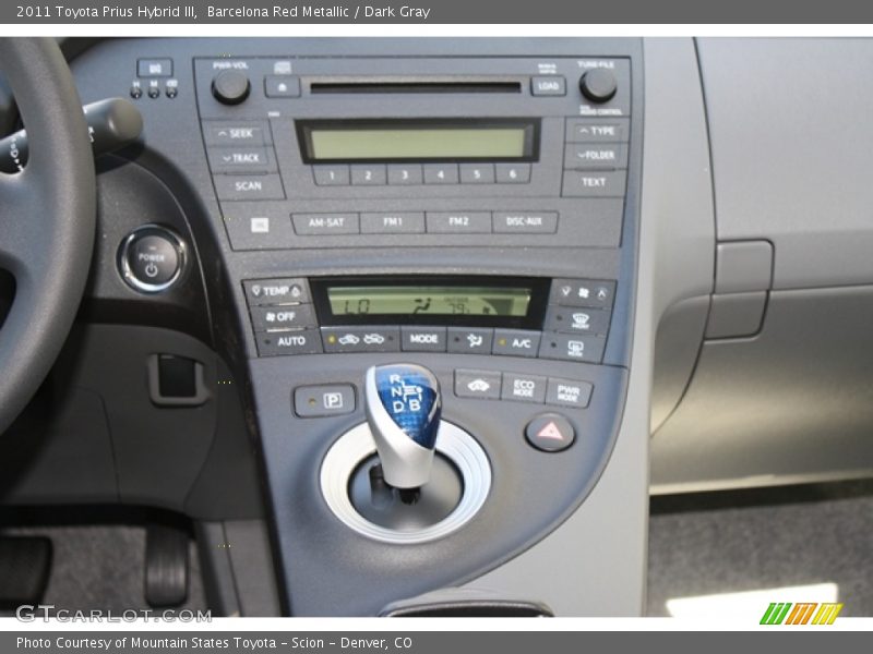 Barcelona Red Metallic / Dark Gray 2011 Toyota Prius Hybrid III