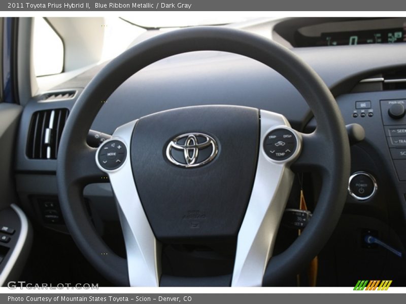Blue Ribbon Metallic / Dark Gray 2011 Toyota Prius Hybrid II