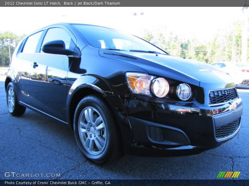 Black / Jet Black/Dark Titanium 2012 Chevrolet Sonic LT Hatch