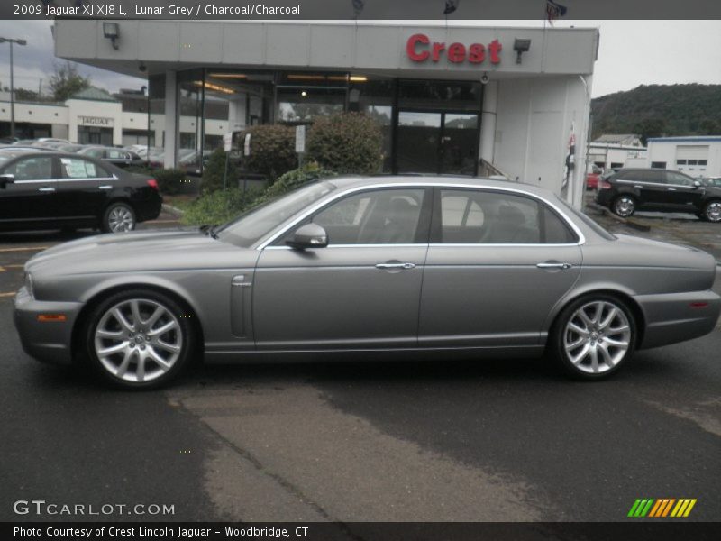Lunar Grey / Charcoal/Charcoal 2009 Jaguar XJ XJ8 L