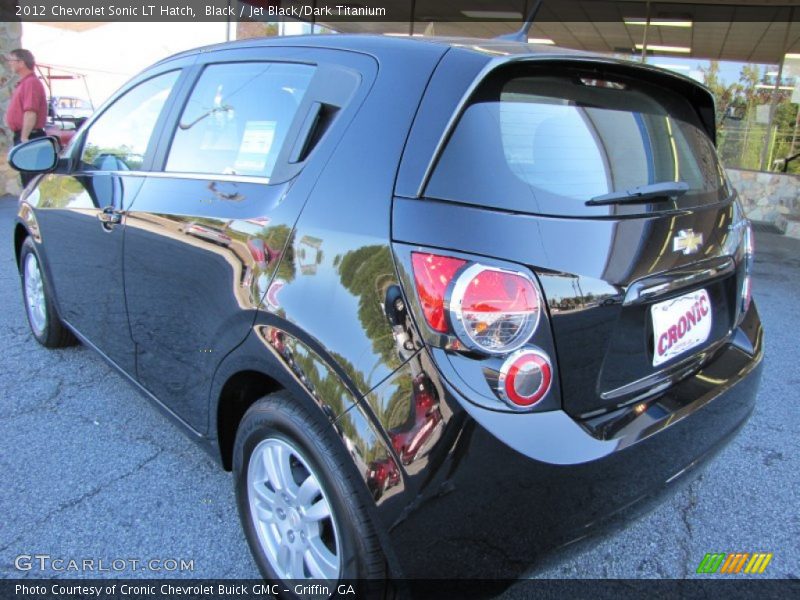 Black / Jet Black/Dark Titanium 2012 Chevrolet Sonic LT Hatch