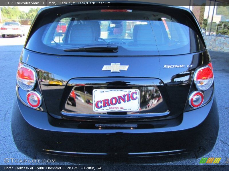 Black / Jet Black/Dark Titanium 2012 Chevrolet Sonic LT Hatch
