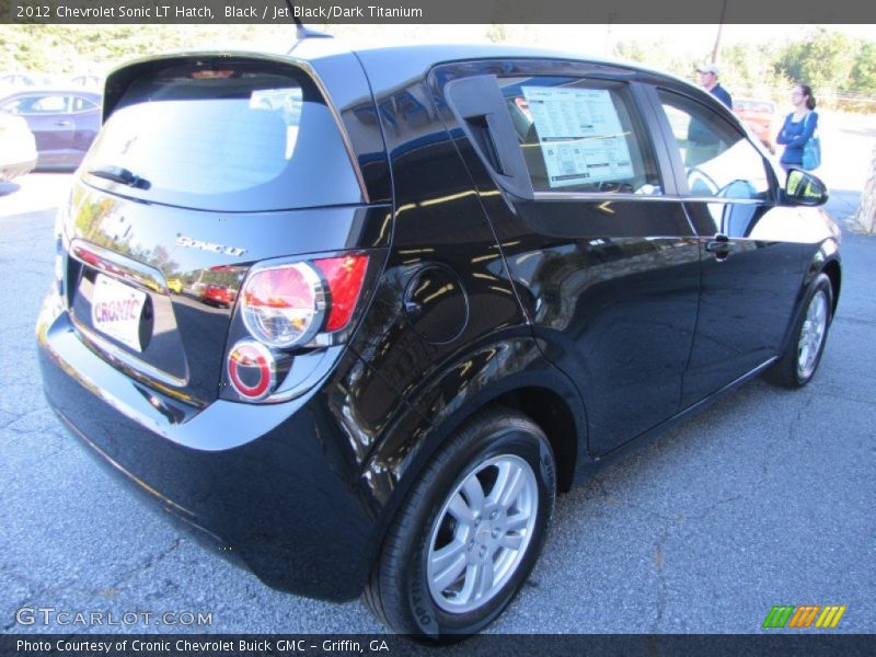 Black / Jet Black/Dark Titanium 2012 Chevrolet Sonic LT Hatch