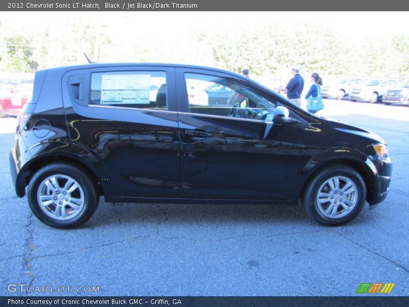 Black / Jet Black/Dark Titanium 2012 Chevrolet Sonic LT Hatch