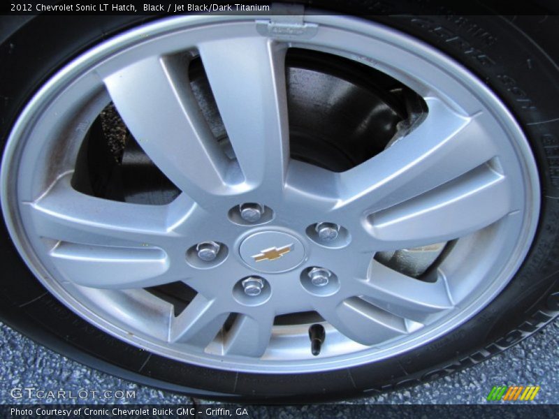 Black / Jet Black/Dark Titanium 2012 Chevrolet Sonic LT Hatch
