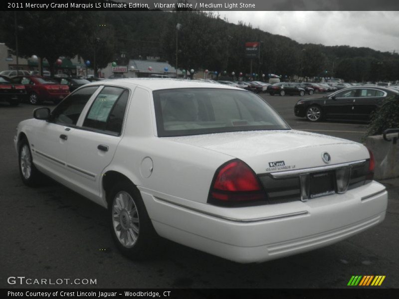 Vibrant White / Medium Light Stone 2011 Mercury Grand Marquis LS Ultimate Edition