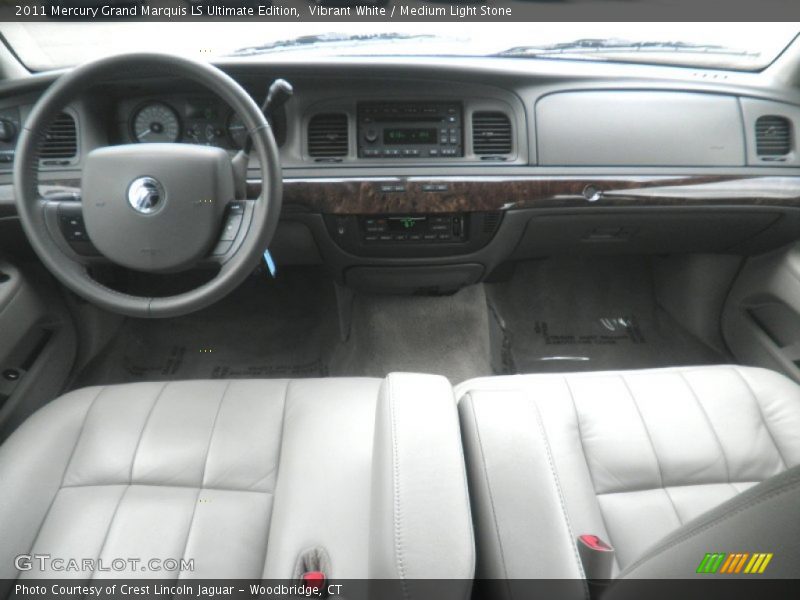Vibrant White / Medium Light Stone 2011 Mercury Grand Marquis LS Ultimate Edition