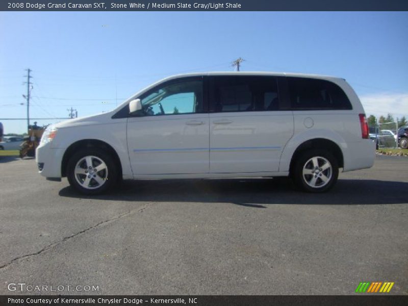 Stone White / Medium Slate Gray/Light Shale 2008 Dodge Grand Caravan SXT