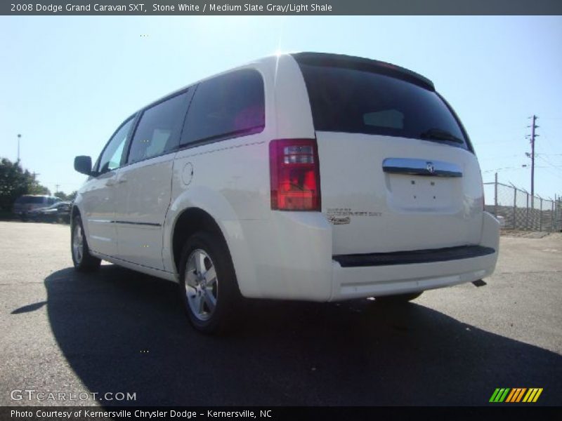 Stone White / Medium Slate Gray/Light Shale 2008 Dodge Grand Caravan SXT