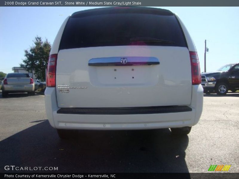 Stone White / Medium Slate Gray/Light Shale 2008 Dodge Grand Caravan SXT