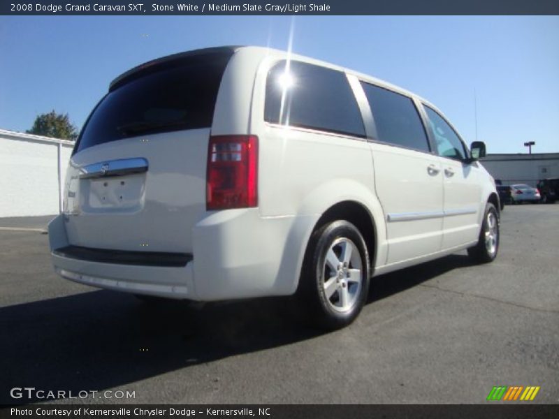 Stone White / Medium Slate Gray/Light Shale 2008 Dodge Grand Caravan SXT