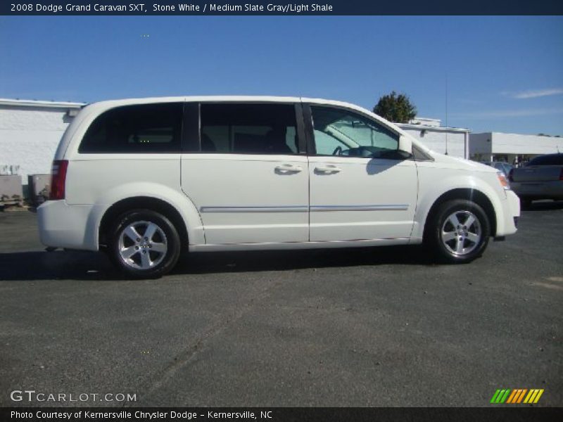 Stone White / Medium Slate Gray/Light Shale 2008 Dodge Grand Caravan SXT