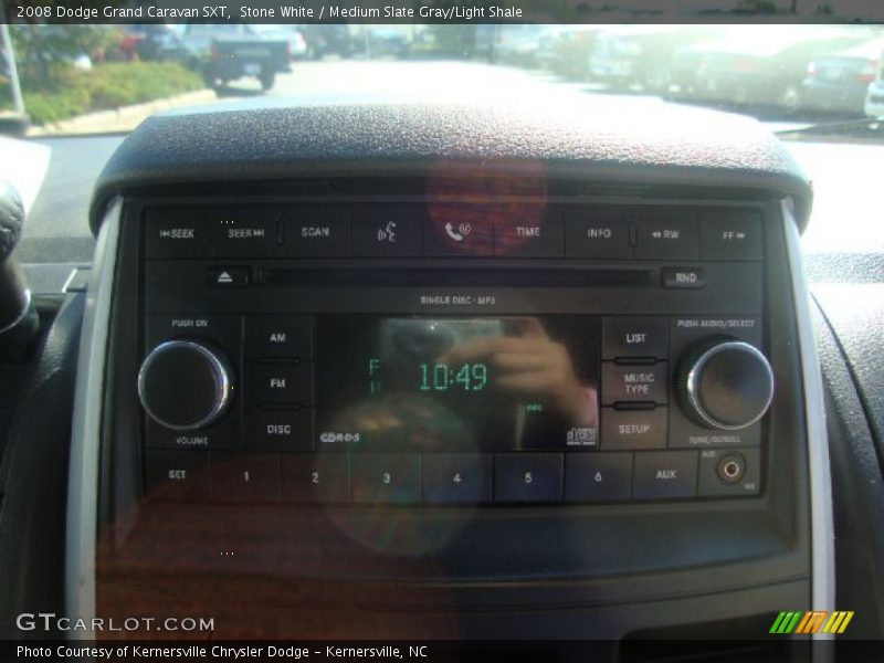 Stone White / Medium Slate Gray/Light Shale 2008 Dodge Grand Caravan SXT