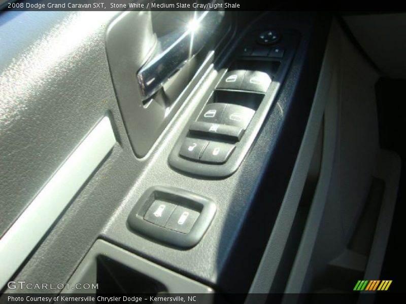 Stone White / Medium Slate Gray/Light Shale 2008 Dodge Grand Caravan SXT