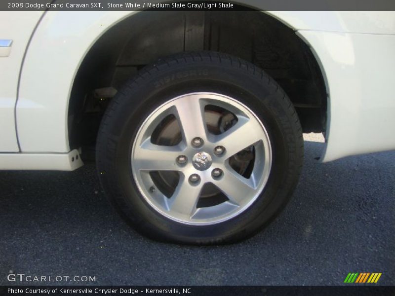 Stone White / Medium Slate Gray/Light Shale 2008 Dodge Grand Caravan SXT