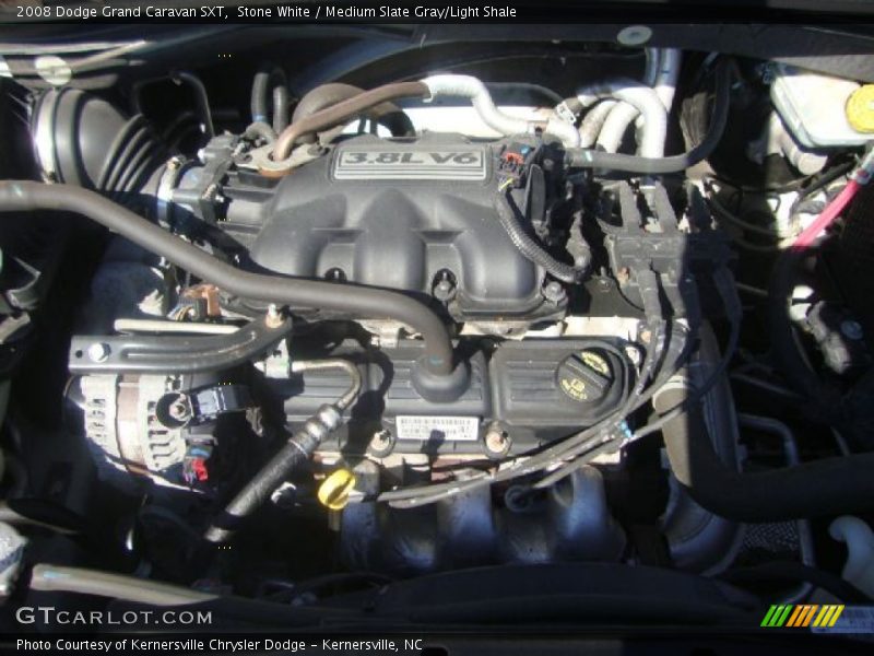 Stone White / Medium Slate Gray/Light Shale 2008 Dodge Grand Caravan SXT
