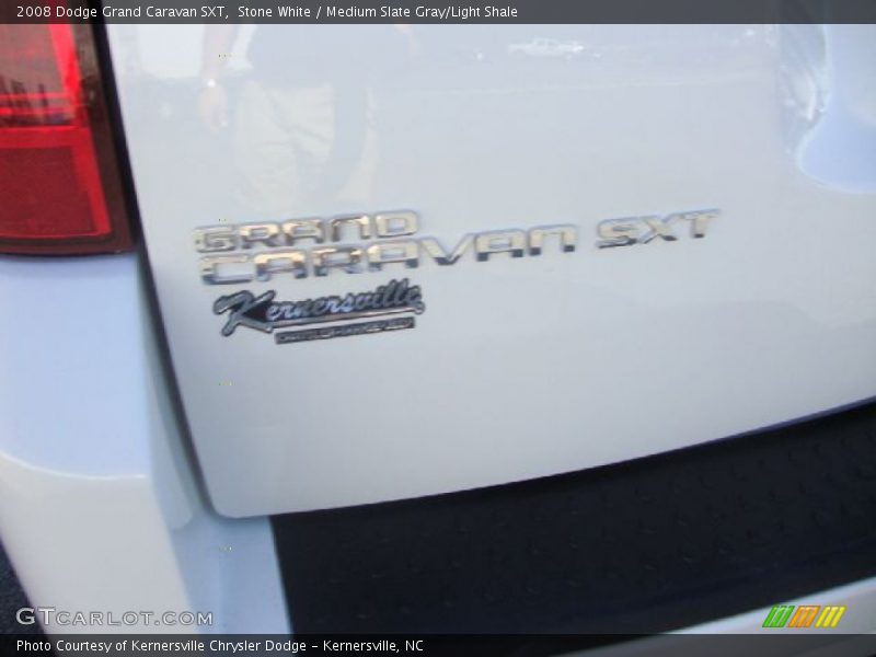 Stone White / Medium Slate Gray/Light Shale 2008 Dodge Grand Caravan SXT