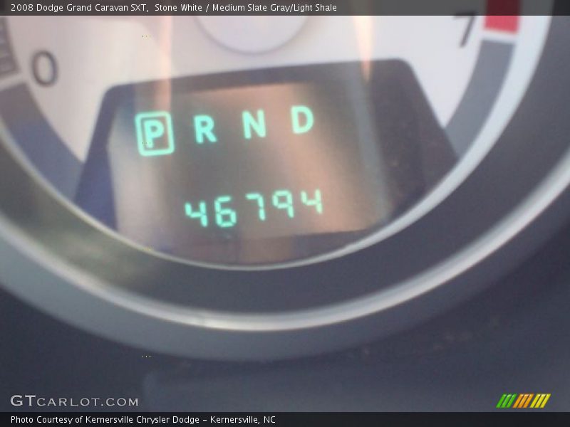 Stone White / Medium Slate Gray/Light Shale 2008 Dodge Grand Caravan SXT