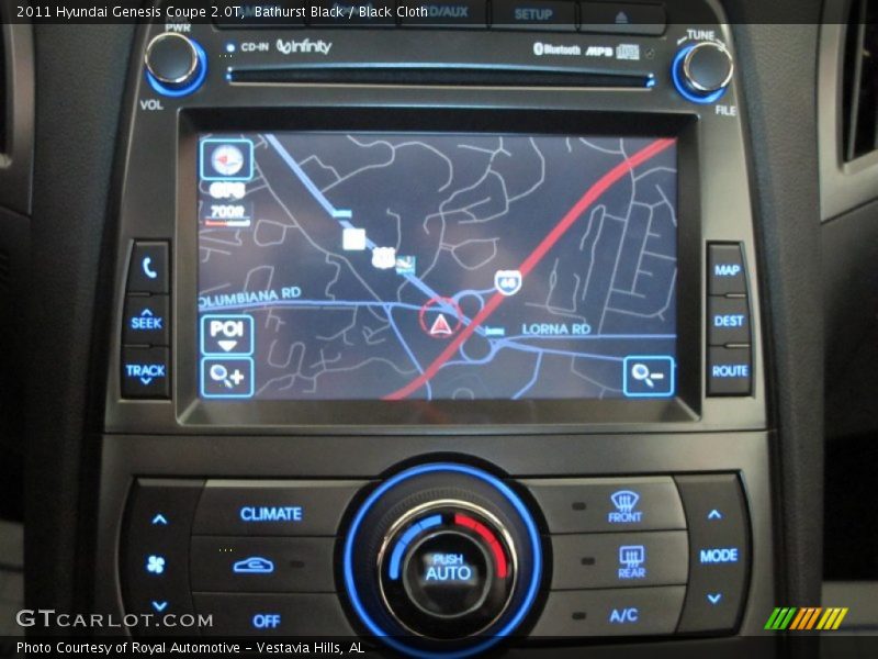 Navigation of 2011 Genesis Coupe 2.0T