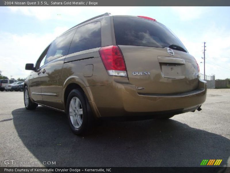 Sahara Gold Metallic / Beige 2004 Nissan Quest 3.5 SL