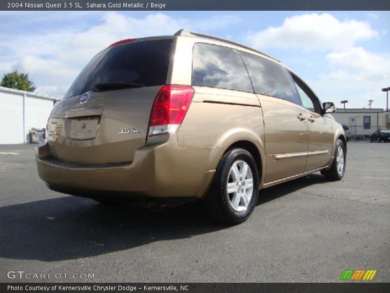 Sahara Gold Metallic / Beige 2004 Nissan Quest 3.5 SL
