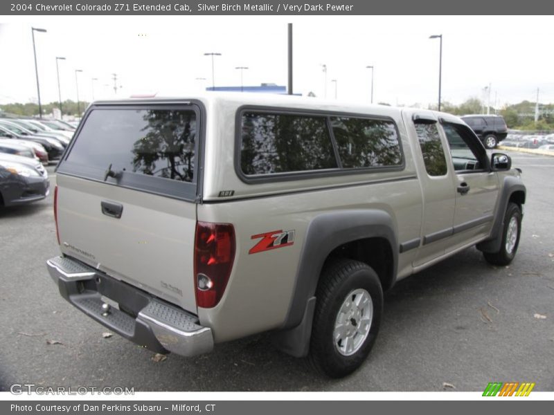 Silver Birch Metallic / Very Dark Pewter 2004 Chevrolet Colorado Z71 Extended Cab