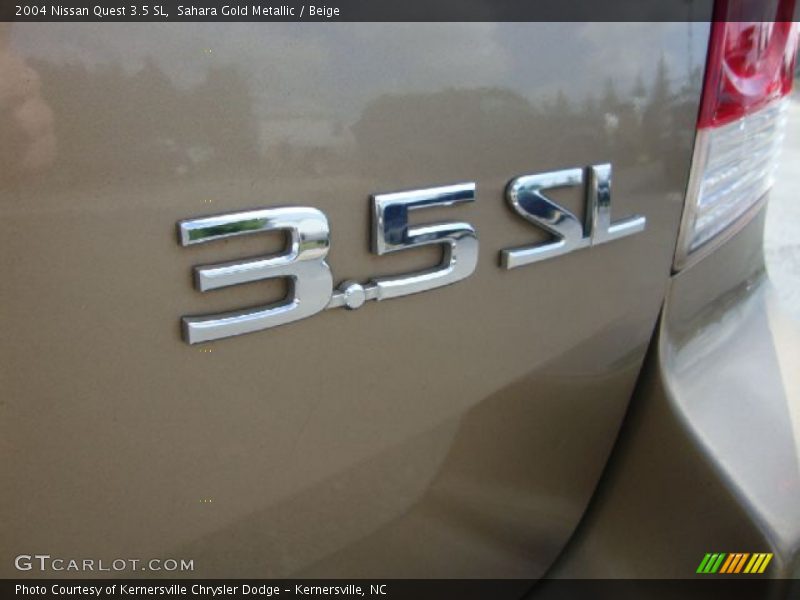 Sahara Gold Metallic / Beige 2004 Nissan Quest 3.5 SL