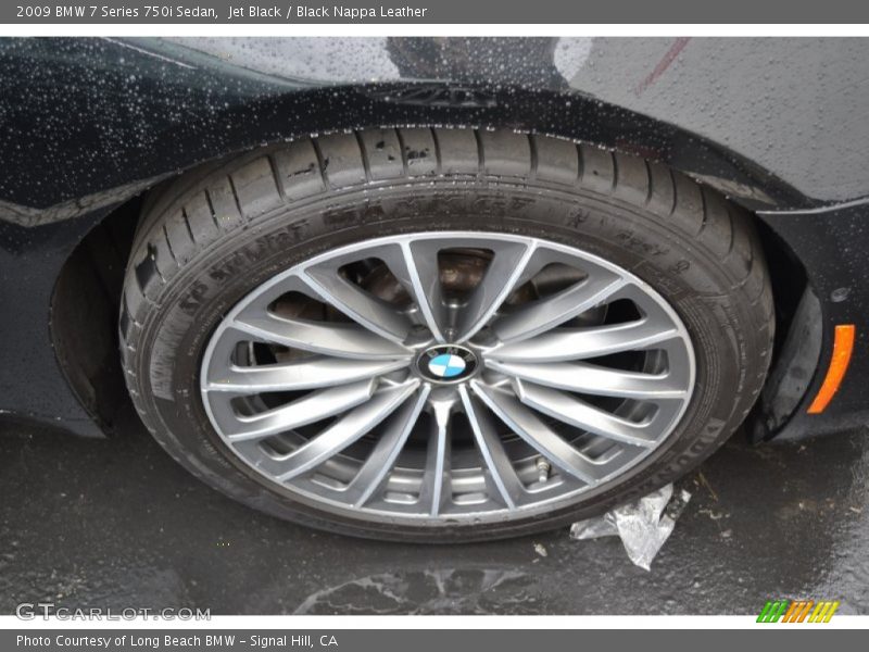 Jet Black / Black Nappa Leather 2009 BMW 7 Series 750i Sedan