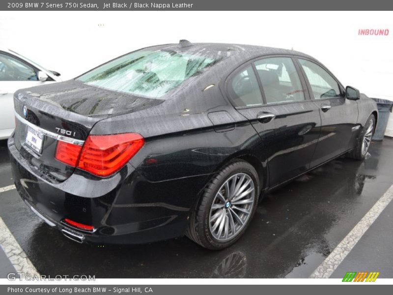 Jet Black / Black Nappa Leather 2009 BMW 7 Series 750i Sedan