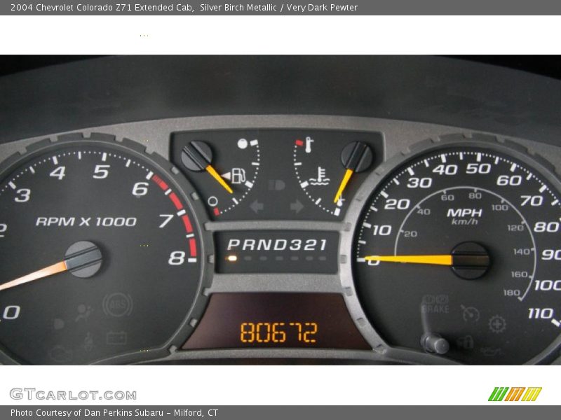 Silver Birch Metallic / Very Dark Pewter 2004 Chevrolet Colorado Z71 Extended Cab