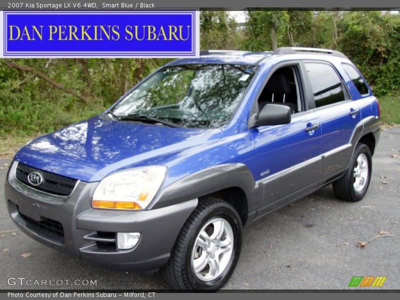 Smart Blue / Black 2007 Kia Sportage LX V6 4WD