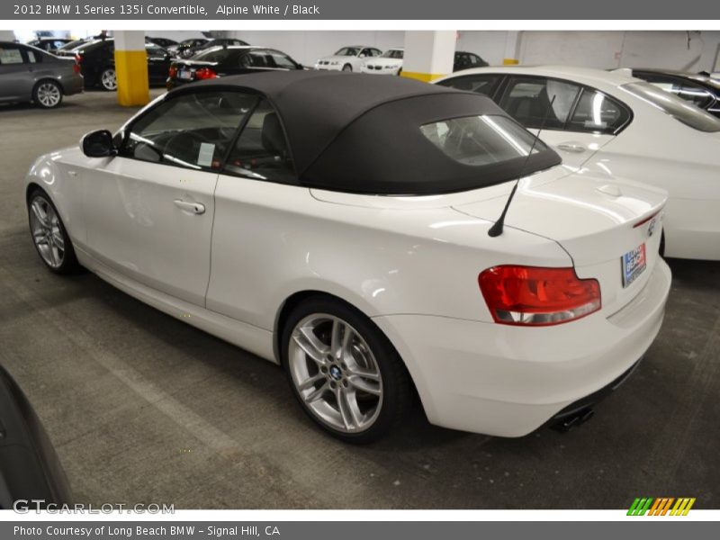 Alpine White / Black 2012 BMW 1 Series 135i Convertible