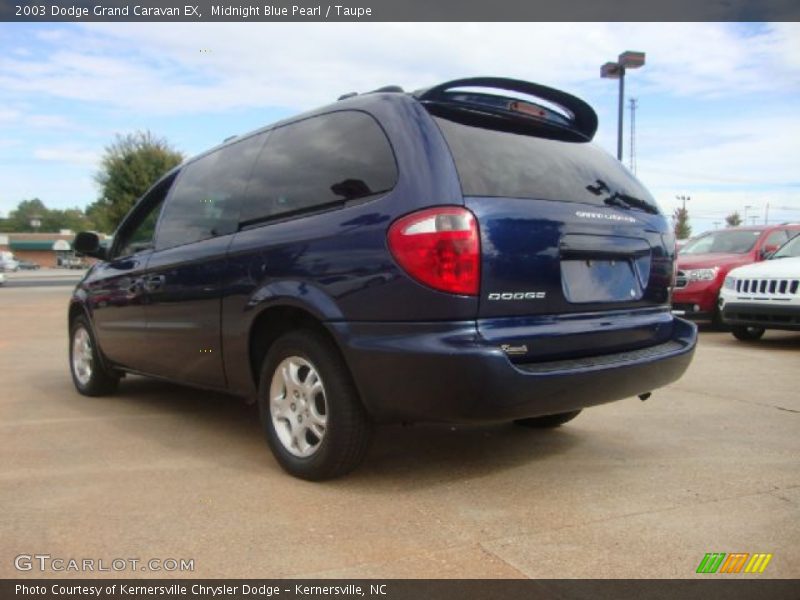 Midnight Blue Pearl / Taupe 2003 Dodge Grand Caravan EX
