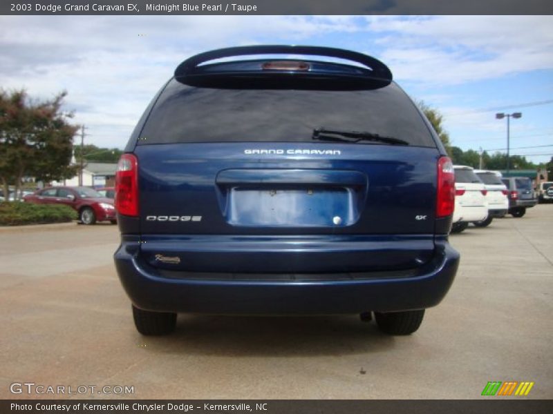 Midnight Blue Pearl / Taupe 2003 Dodge Grand Caravan EX