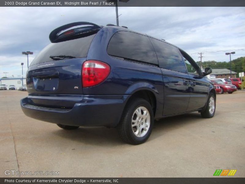 Midnight Blue Pearl / Taupe 2003 Dodge Grand Caravan EX