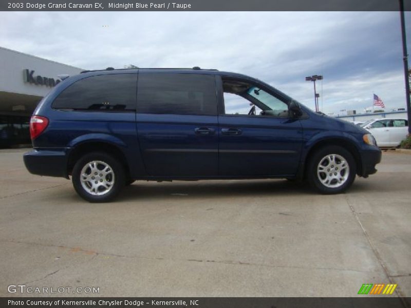 Midnight Blue Pearl / Taupe 2003 Dodge Grand Caravan EX