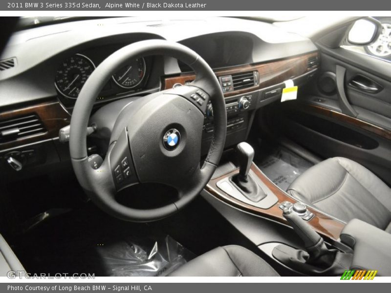 Alpine White / Black Dakota Leather 2011 BMW 3 Series 335d Sedan