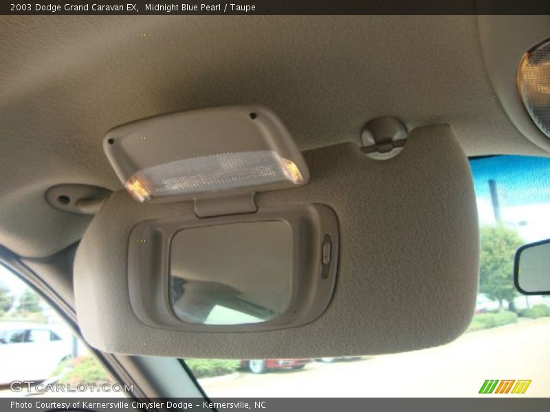 Midnight Blue Pearl / Taupe 2003 Dodge Grand Caravan EX