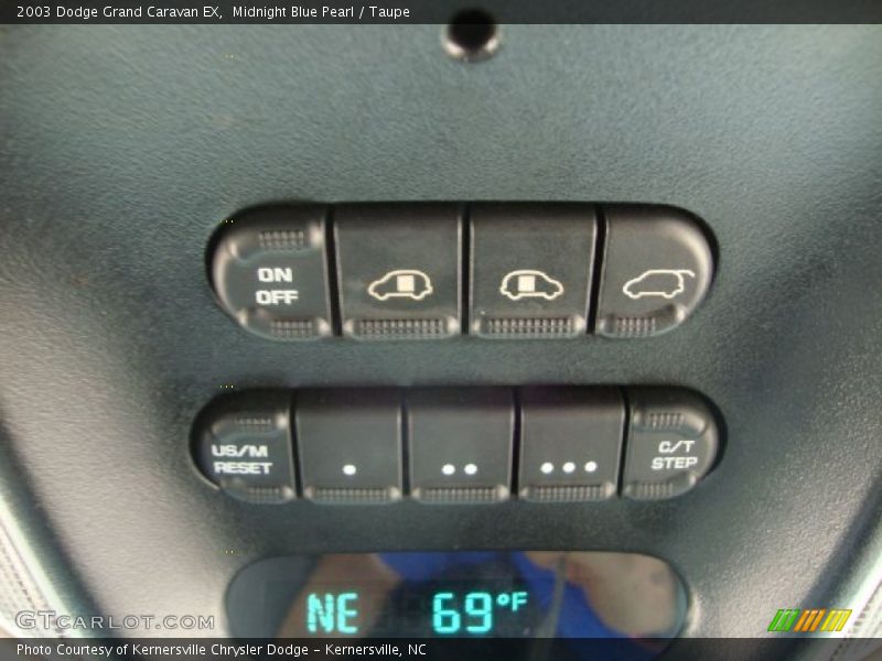 Midnight Blue Pearl / Taupe 2003 Dodge Grand Caravan EX