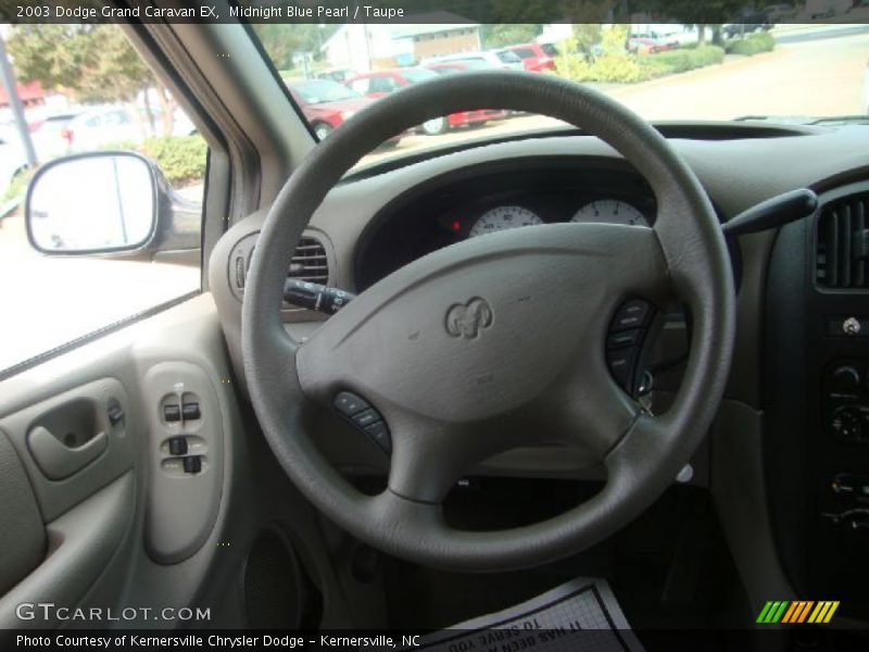 Midnight Blue Pearl / Taupe 2003 Dodge Grand Caravan EX