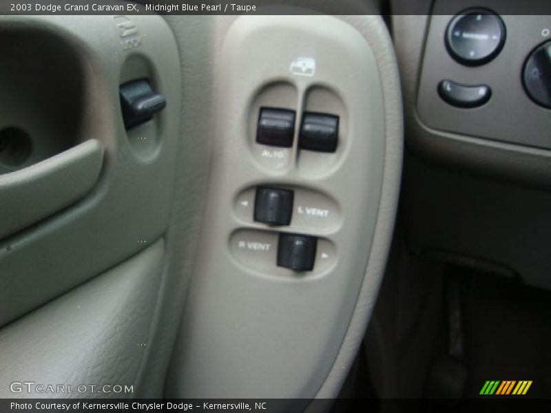 Midnight Blue Pearl / Taupe 2003 Dodge Grand Caravan EX