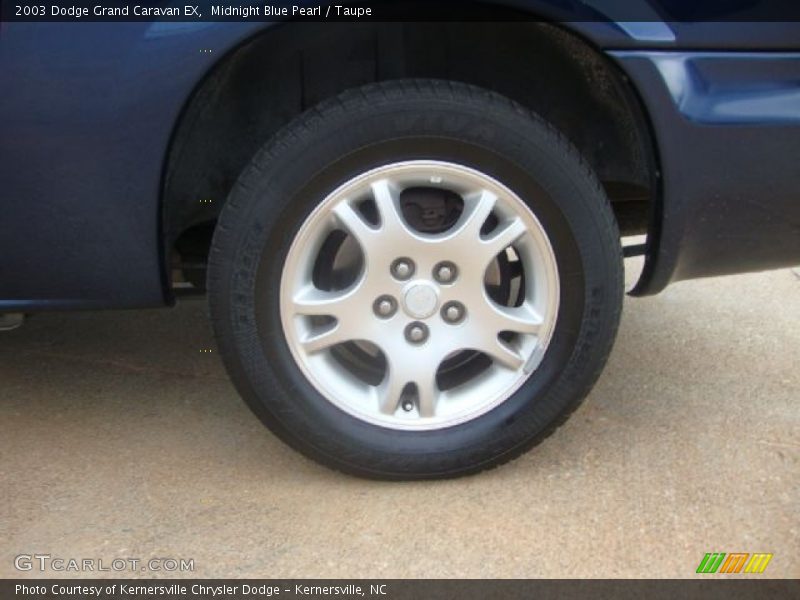 Midnight Blue Pearl / Taupe 2003 Dodge Grand Caravan EX