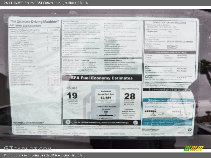 Jet Black / Black 2011 BMW 3 Series 335i Convertible