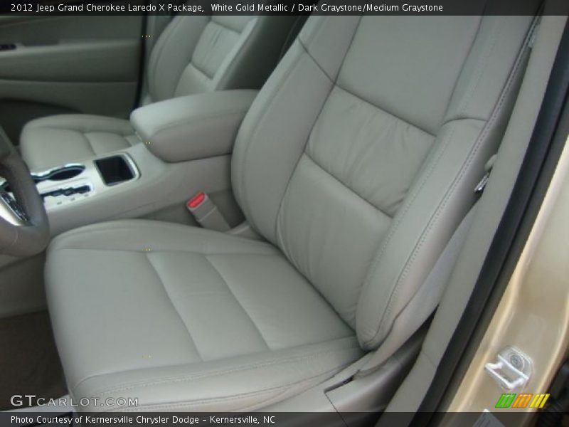 White Gold Metallic / Dark Graystone/Medium Graystone 2012 Jeep Grand Cherokee Laredo X Package