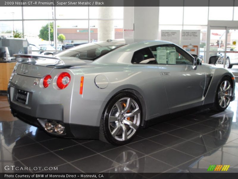 Super Silver Metallic / Black 2009 Nissan GT-R Premium